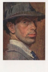Isaac Rosenberg WW1 Book Poetry Author Self Portrait Painting Postcard