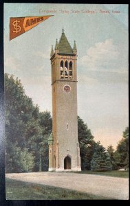 Vintage Postcard 1907-1915 Campanile, Iowa State College, Ames, Iowa (IA)