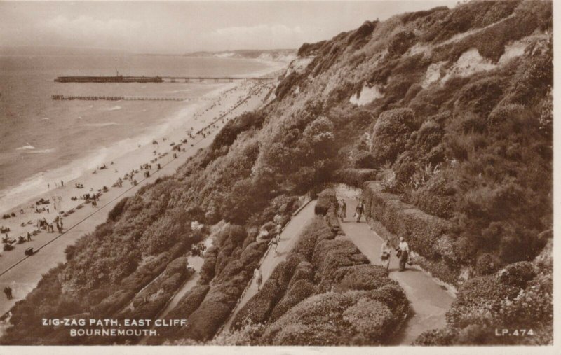 Dorset Postcard - Zig-Zag Path, East Cliff, Bournemouth  RS24282