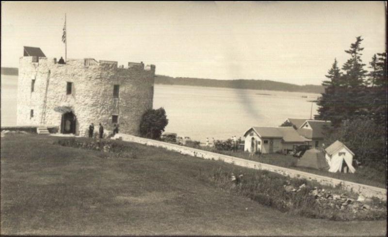 Pemaquid ME Fort 1936 Real Photo Postcard #4