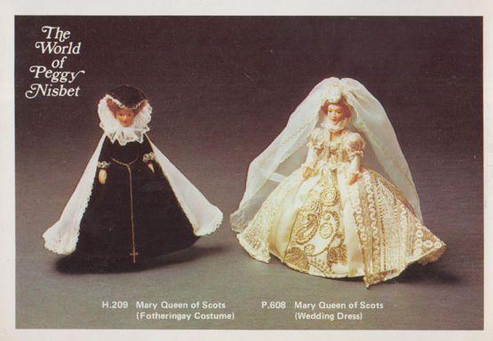 Mary Queen Of Scots Wedding Dress Toy Doll The World Of Peggy Nisbet Postcard