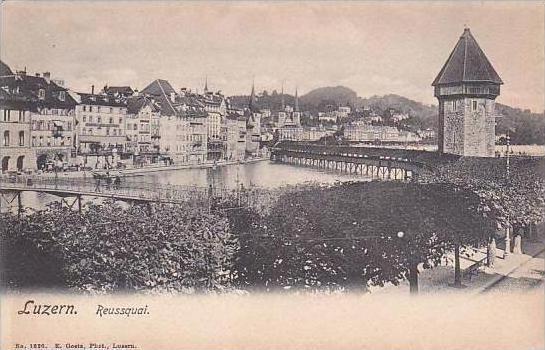 Switzerland Luzern Reussquai
