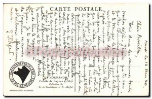 Postcard Old Woman Normande Bayeux 1830