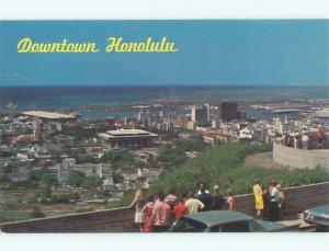 Unused Pre-1980 AERIAL VIEW OF TOWN Honolulu Hawaii HI n2232