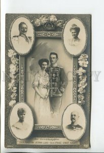 459666 Wilhelm II ROYAL WEDDING princess Victoria Luise & Prince Ernst August
