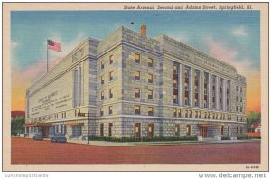 Illinois Springfield State Arsenal Second and Adams Street 1945 Curteich