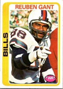 1978 Topps Football Card Reuben Gant Buffalo Bills sk7070