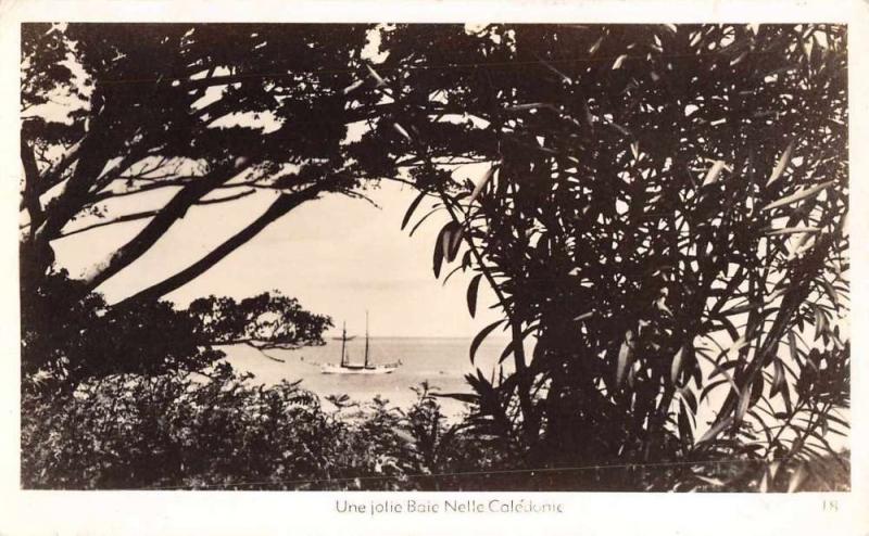 Baie Nelle New Caledonia Une jolie Scenic View Real Photo Postcard J61439