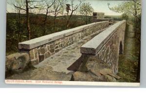 Blue Hills MA Eliot Memorial Bridge c1910 Postcard