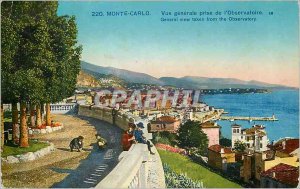 Old Postcard Monte Carlo General view taken of the Observatory