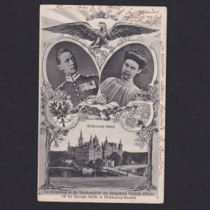 GERMANY, Postcard, The engagement of Crown Prince Wilhelm , Used