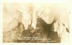 Black Hills South Dakota Meat Market Crystal Cave 1930s Photo Postcard 21-10015