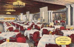 CHICAGO, IL  Illinois   HOTEL SHERATON-Camelot Room Interior    c1940's Postcard