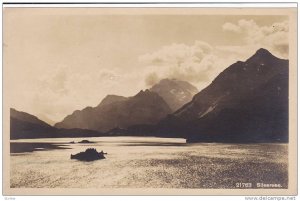 RP, Mountains, Calm Scene, Silsersee (Grisons), Switzerland, 1920-1940s