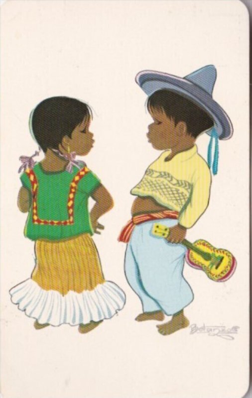 Mexico Children In Typical Costume