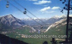 Banff Sulphur Mountain Gondola Lift Cascade Mountain Canada 1968 