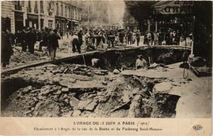 CPA L'ORAGE DU 15 JUIN a PARIS (8e) Éboulement Fb St-Honoré (193141)