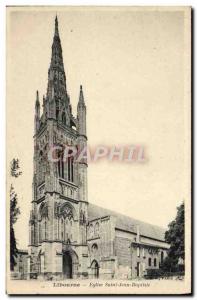 Postcard Old Church Libourne Saint John Baptisle