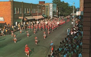 Crab Derby Parade Crisfield Md. Marching Band Sears Sign Postcard 2T6-480