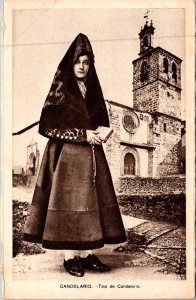 Woman In Traditional Costume Candelairo Spain