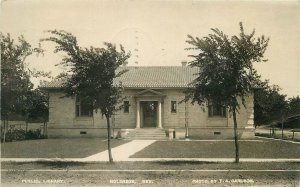 Postcard RPPC 1908 Nebraska Holdredge Public Library Carlson 23-12763