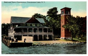 New York  Chautauqua Dock and Tower