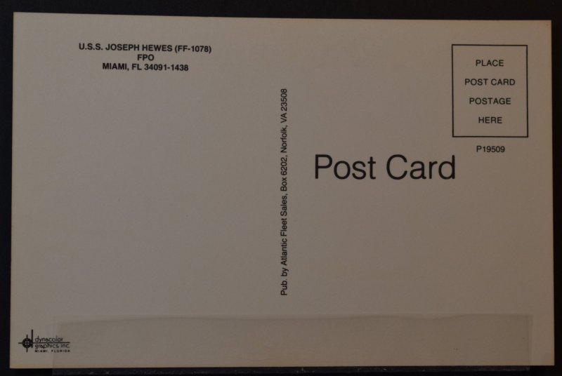 US Navy Ship - U.S.S. Joseph Hewes [FF-1078]