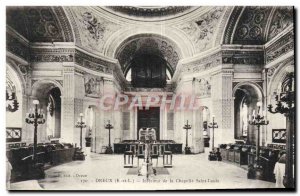 Old Postcard Dreux Interior of the Chapel Saint Louis