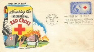 1952 International Red Cross 3¢ #1016 Fluegel First Day of Issue