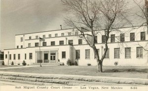 Vintage Postcard; San Miguel County Court House, Las Vegas NM Unposted