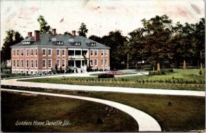 Postcard Soldiers Home in Danville, Illinois