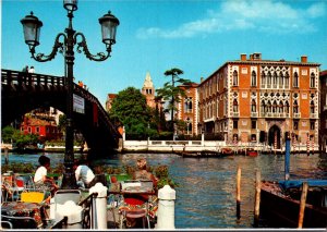 Italy Venezia Academia Bridge and Franchetti Palace