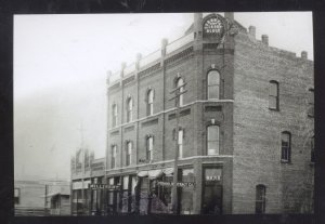 REAL PHOTO MOSCOW IDAHO DOWNTOWN ABSTRACT COMPANY BANK POSTCARD COP9