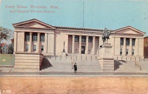 Court House General Devens Statue - Worcester, Massachusetts MA