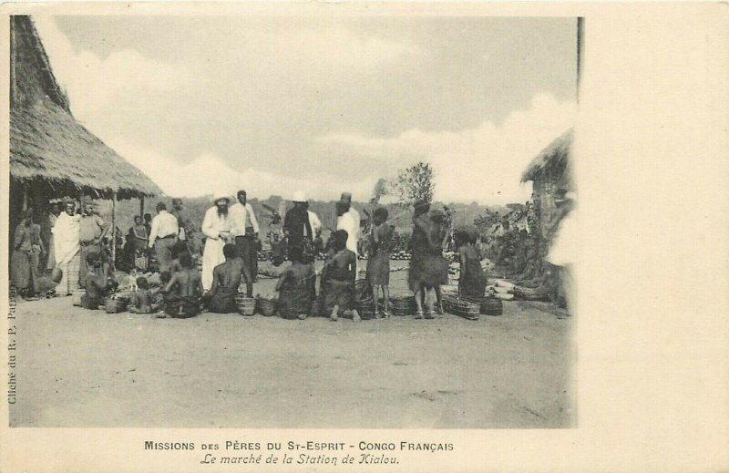 French Congo Missions of the Fathers of the Holy Spirit Kialou village station 