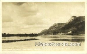 Mississippi River Real Photo - Fountain City, Wisconsin