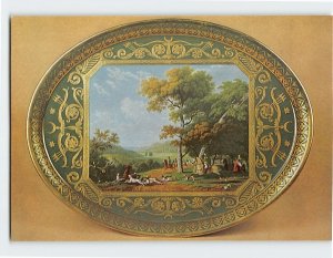 Postcard Sevres Tray Part of Coffee Service Belonging to Napoleon