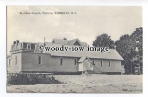 ft1706 - St Johns Church , Parkville , Brooklyn , New York , USA - postcard