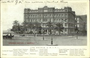 Napoli - Grand Hotel c1910 Postcard