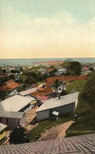 Vintage Postcard Looking Over City Of Panama