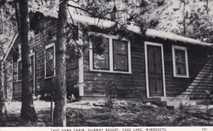 Minnesota Cass Lake Ojibway Resort Tage Gama Cabin 1947 Real Photo