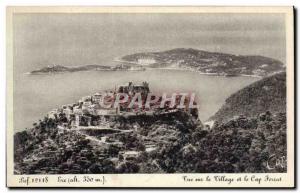 Old Postcard St Jean Cap Ferrat view of the village and Cap Ferrat