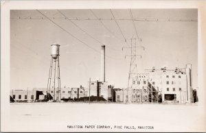 Manitoba Paper Company Pine Falls MB Canada Paper Mill Unused RPPC Postcard H60