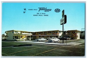 Idaho Falls Idaho Postcard Travel Lodge And Restaurant Exterior Roadside c1960