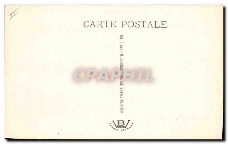 Old Postcard En Provence La Farandole table by Valere Bernard