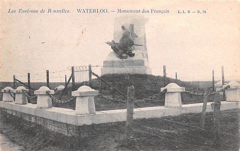 Monument des Francais Waterloo Belgium Unused 