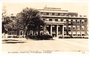 Mt Carmel Hospital real photo Pittsburgh Kansas  