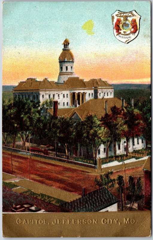 Capitol Building Jefferson City Missouri MO Street View & Building Postcard