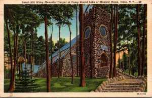 New York Utica Sarah Hill Wiley Chapel At Camp Round Lake Of Masonic Home Cur...