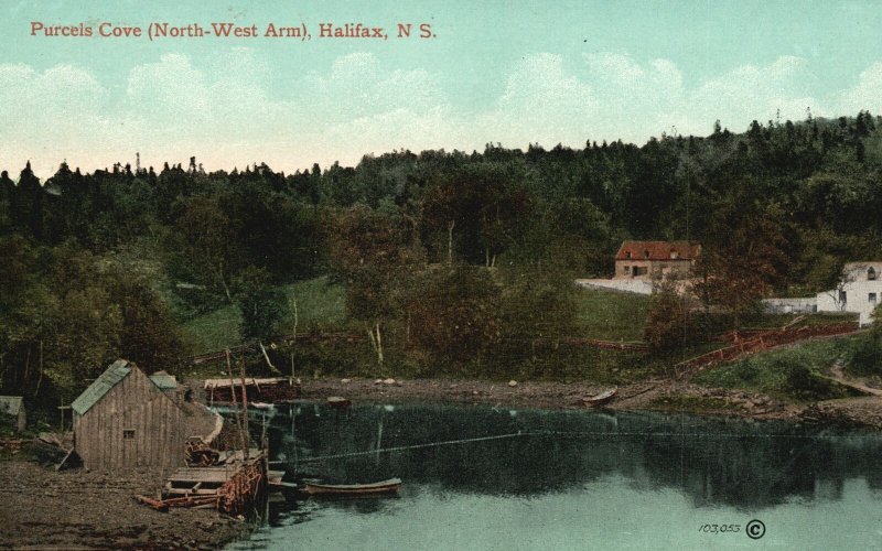 Vintage Postcard Purcells Cove Northwest Arm Halifax Nova Scotia Canada